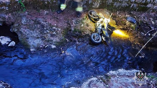 Zdarzenie wyglądało bardzo groźnie, a kobieta kierująca motocyklem była pijana