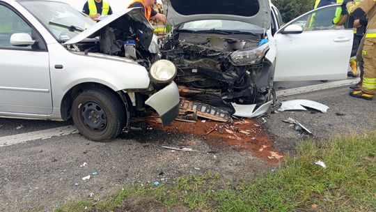 Zderzenie czołowe na "Ósemce"