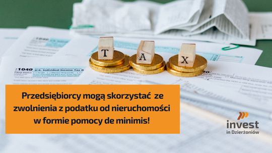 Zwolnienia z podatku od nieruchomości w formie pomocy de minimis