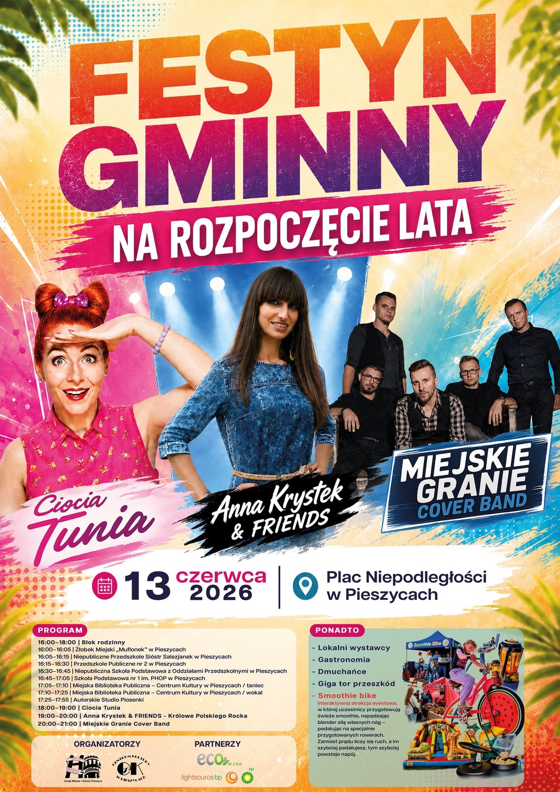 13 VI: Zapraszamy na Festyn Gminny na rozpoczęcie lata
