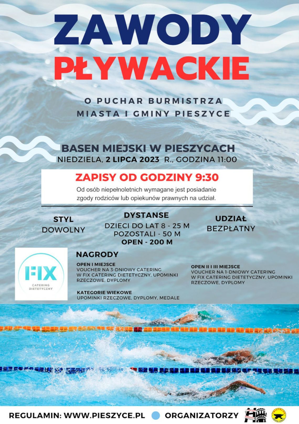 2 VII: Zapraszamy na Zawody Pływackie