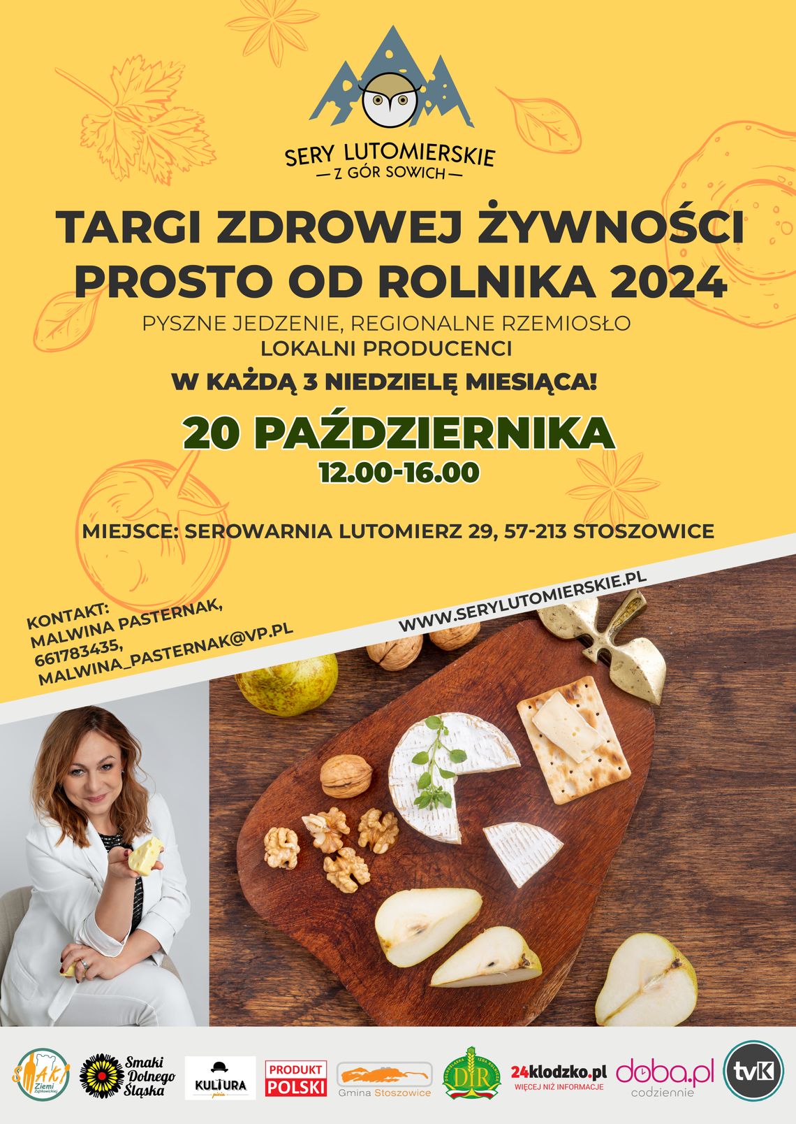 20 października Targi Zdrowej Żywności Prosto od Rolnika w Serowarni Lutomierz - zapraszamy