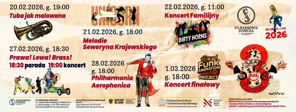 3. Brass Plus Festival powraca już w piątek! Na co warto wybrać się do Filharmonii Sudeckiej? 3. Brass Plus Festival powraca już w piątek! Na co warto wybrać się do Filharmonii Sudeckiej?