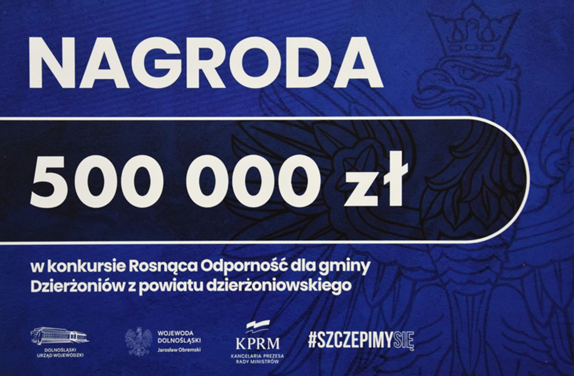 500 TYS. ZŁ DO BUDŻETU DZIERŻONIOWA ZA SZCZEPIENIA 500 TYS. ZŁ DO BUDŻETU DZIERŻONIOWA ZA SZCZEPIENIA