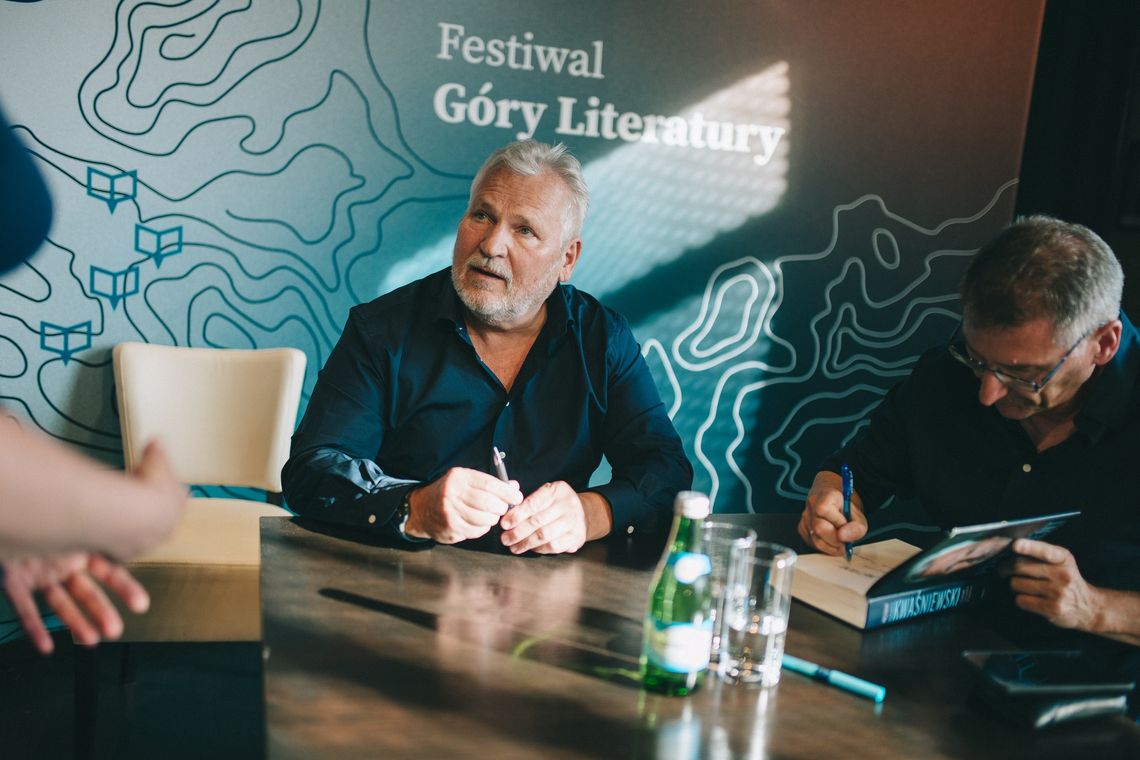 Agnieszka Holland, Aleksander Kwaśniewski, Barbara Nowacka, Andrzej Leder i Magdalena Środa na finał Festiwalu Góry Literatury