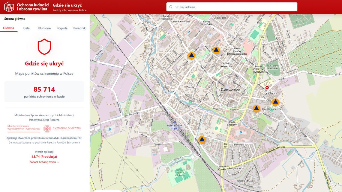Bezpieczny Dzierżoniów – miejsca schronienia i system ostrzegania