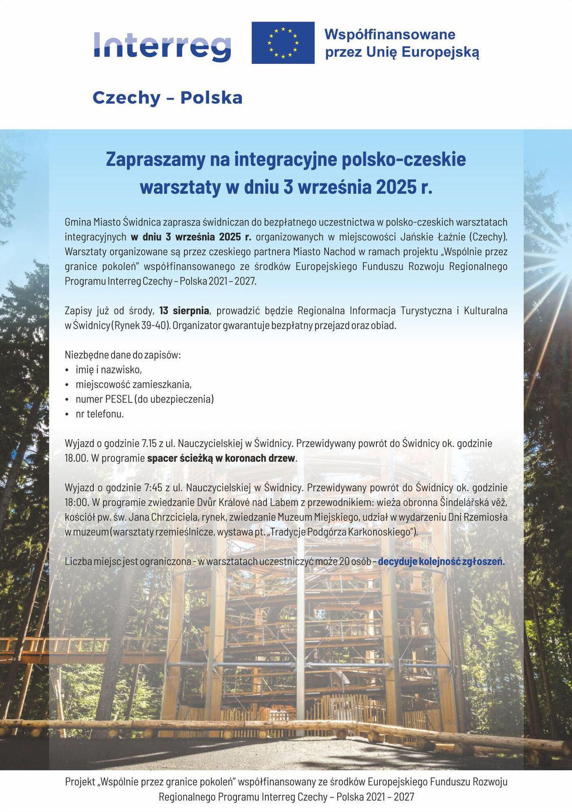 Bezpłatna wyprawa do Jańskich Łaźni