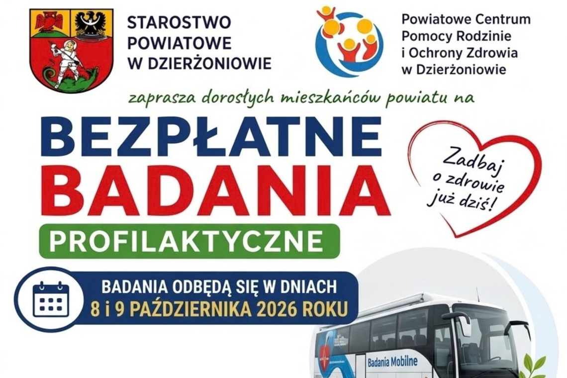Bezpłatne badania profilaktyczne Bezpłatne badania profilaktyczne