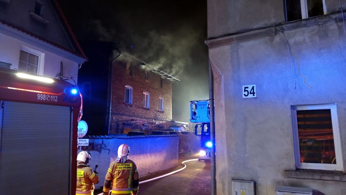 Bielawa, pożar w domu wielorodzinnym