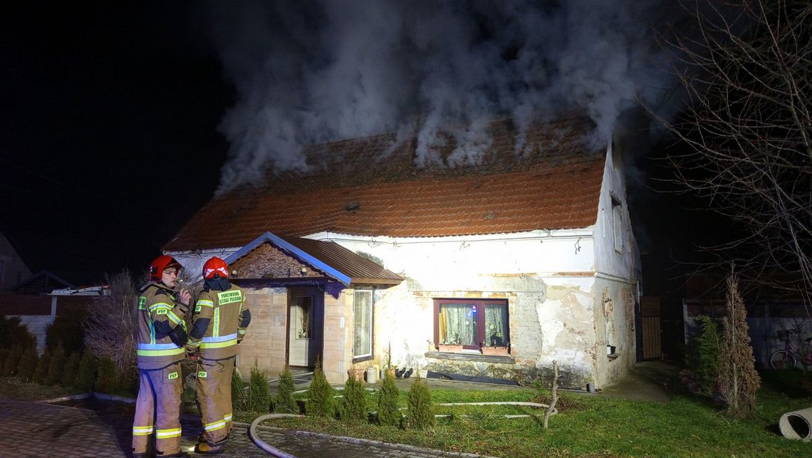 Bratoszów, pożar domu Bratoszów, pożar domu