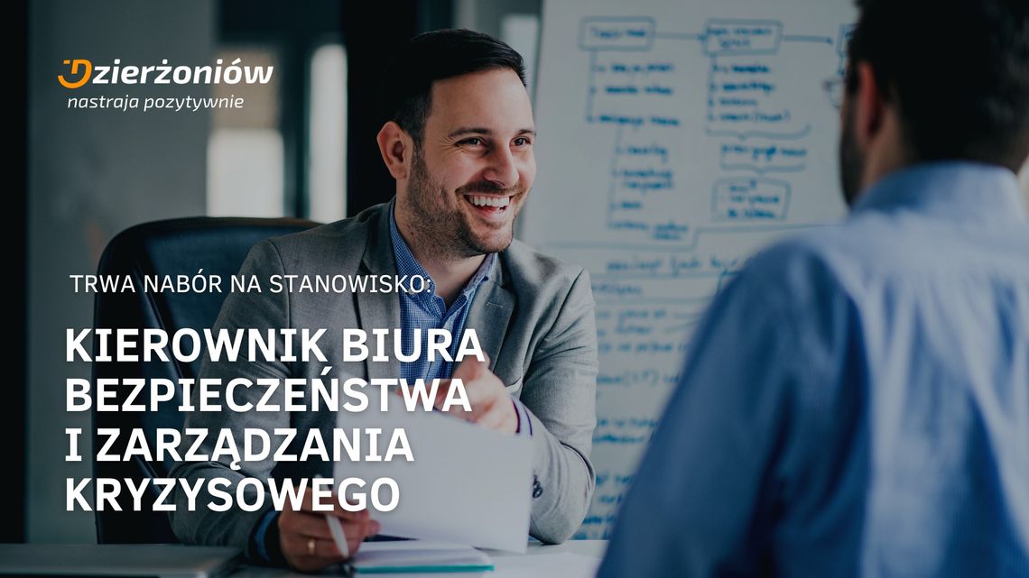 Burmistrz Dzierżoniowa ogłosił nabór na stanowisko kierownika biura bezpieczeństwa i zarządzania kryzysowego