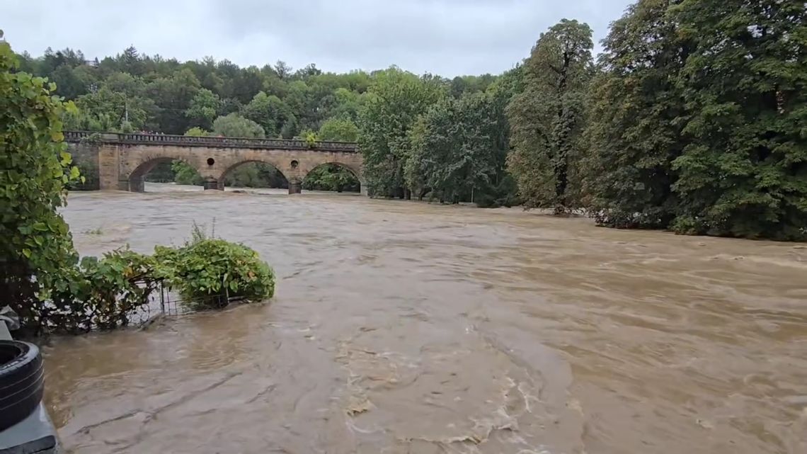 Bystrzyca Kłodzka pod wodą