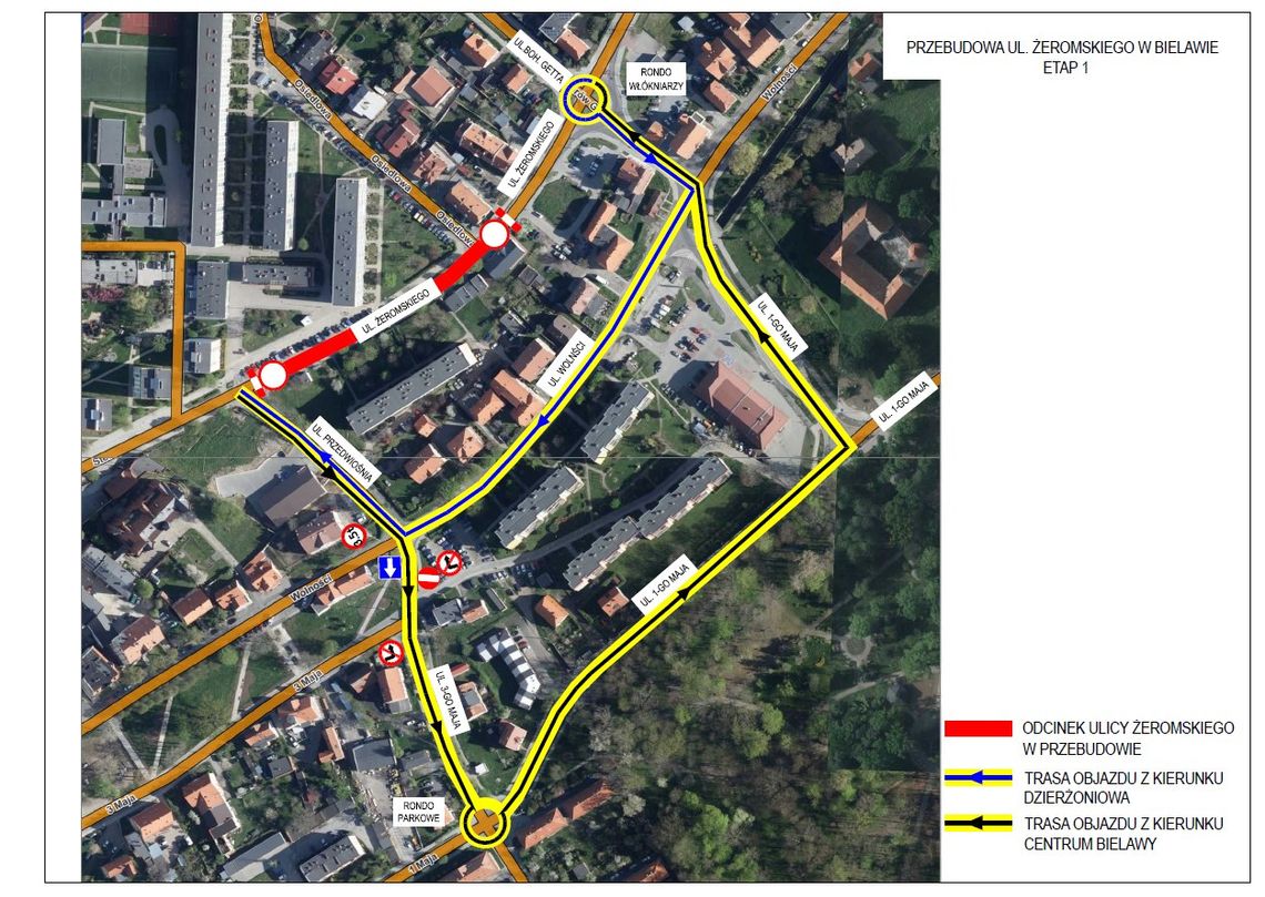Czasowa organizacja ruchu na Żeromskiego od 1 marca