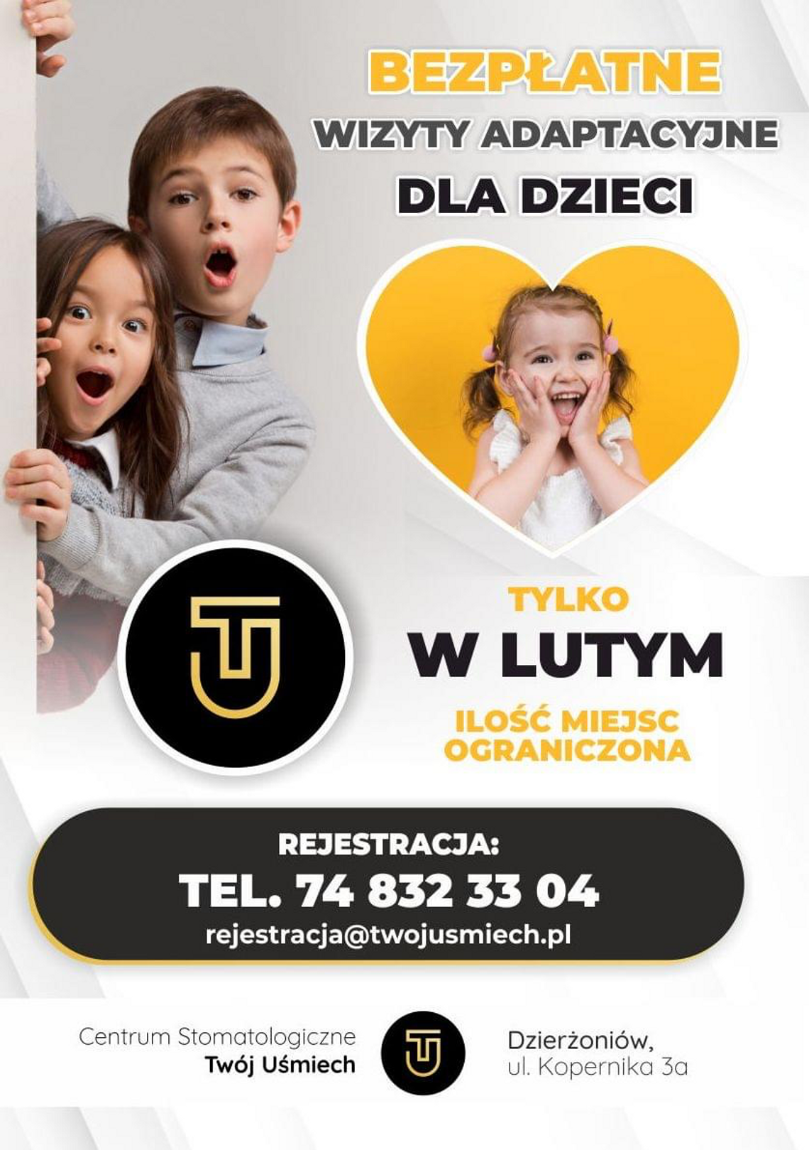 Dni adaptacji w Centrum Stomatologicznym "Twój Uśmiech" w Dzierżoniowie Dni adaptacji w Centrum Stomatologicznym "Twój Uśmiech" w Dzierżoniowie