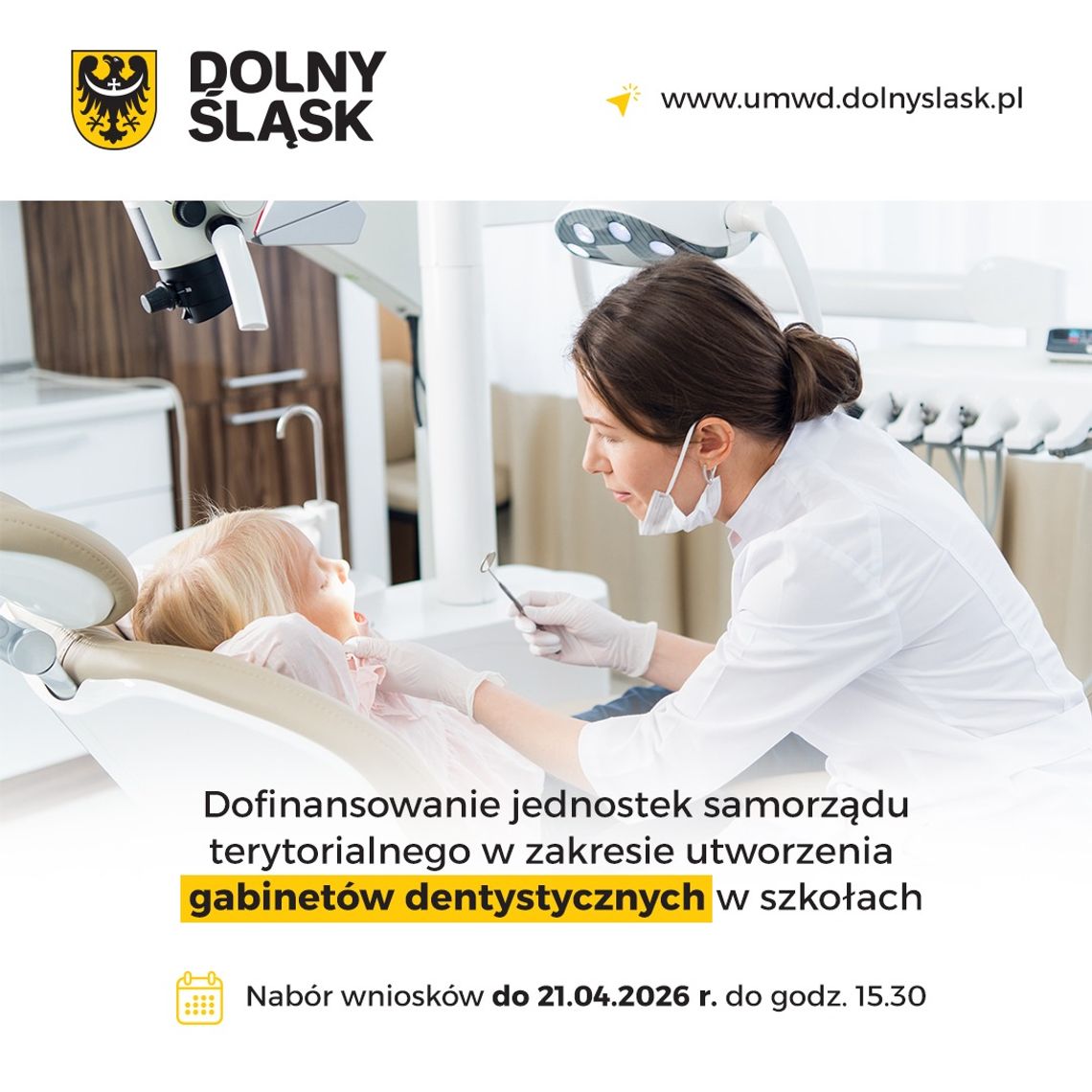 Do podziału jest 2,5 mln zł na walkę z próchnicą u dzieci i tworzenie gabinetów dentystycznych