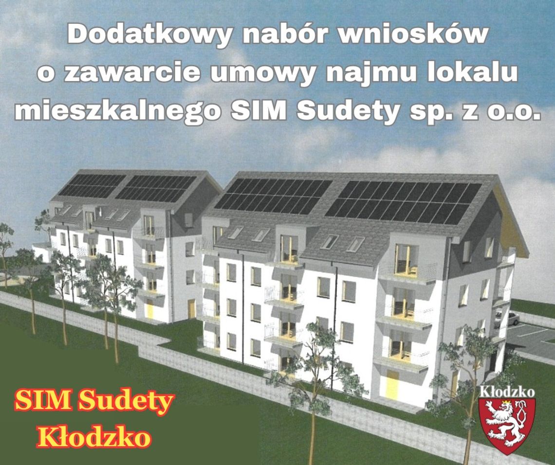 Dodatkowy nabór wniosków na najem lokalu mieszkalnego w Kłodzku