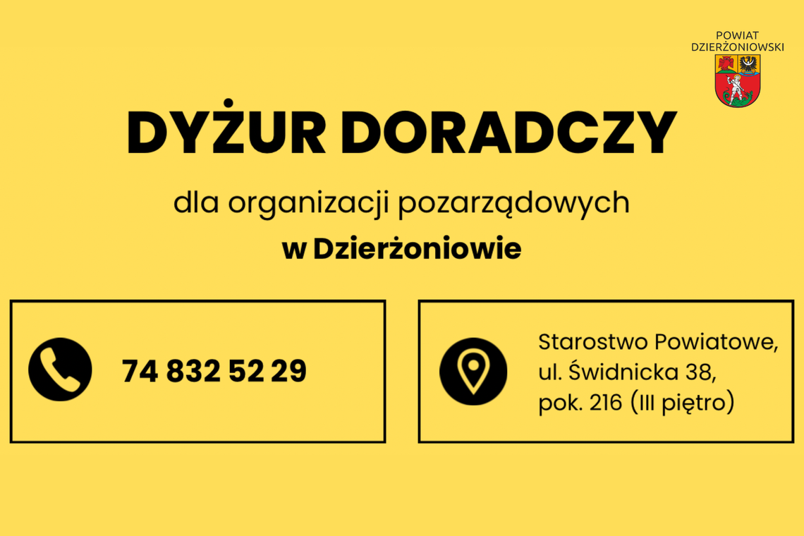 Dyżury doradcze i szkoleniowe dla organizacji pozarządowych w 2026 roku