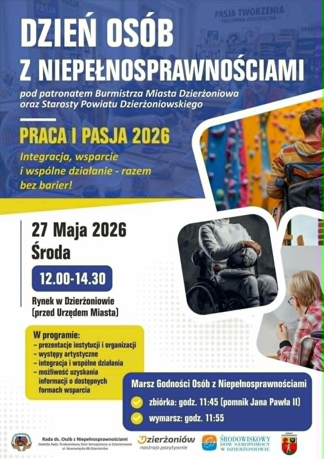 Dzień Osób z Niepełnosprawnościami „Praca i Pasja 2026” Dzień Osób z Niepełnosprawnościami „Praca i Pasja 2026”