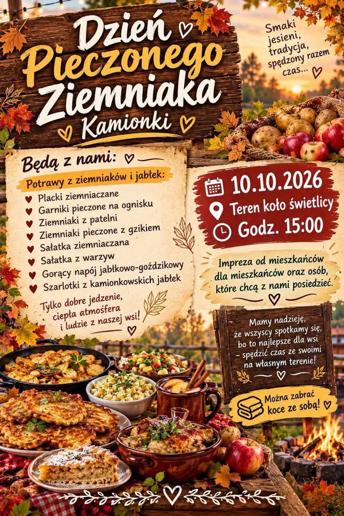 Dzień Pieczonego Ziemniaka w Kamionkach! Dzień Pieczonego Ziemniaka w Kamionkach!