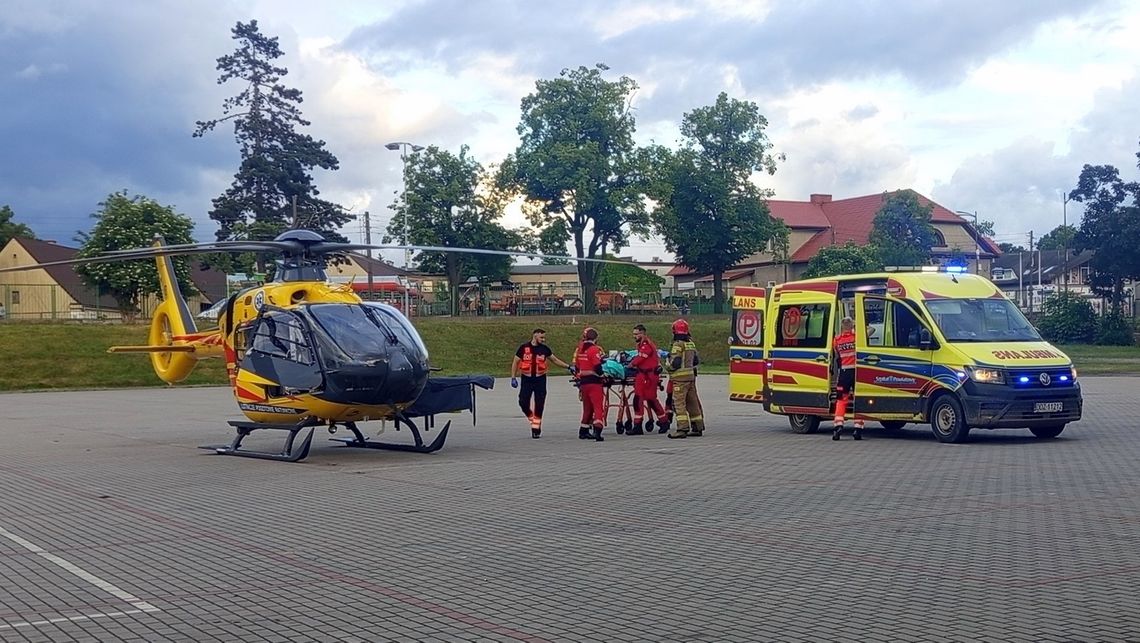 Dzierżoniów. Interwencja Lotniczego Pogotowia Ratunkowego Dzierżoniów. Interwencja Lotniczego Pogotowia Ratunkowego