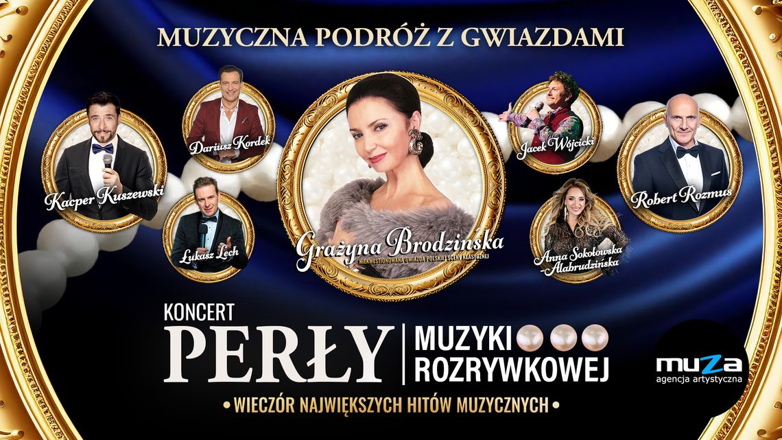 Dzierżoniów: „Perły Muzyki Rozrywkowej” – Muzyczna podróż z Gwiazdami z udziałem Grażyny Brodzińskiej i jej wyjątkowych gości już 8 marca