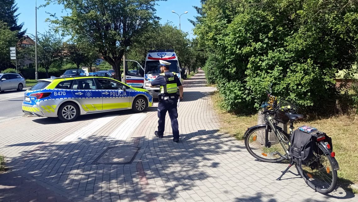 Dzierżoniów. Potrącenie rowerzysty