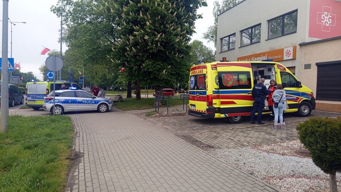 Dzierżoniów. Potrącenie rowerzysty na przejściu