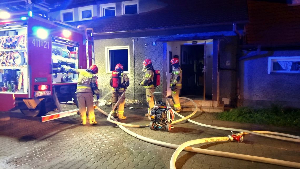 Dzierżoniów. Pożar na Asnyka