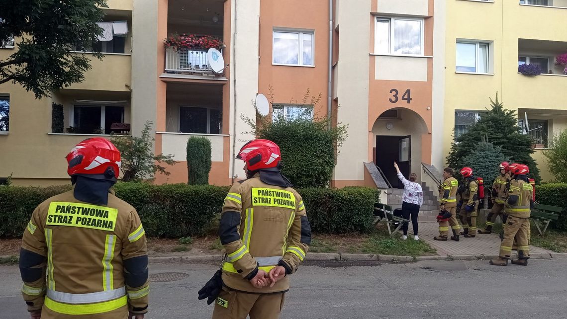 Dzierżoniów. Wyciek gazu w bloku na Andersa Dzierżoniów. Wyciek gazu w bloku na Andersa