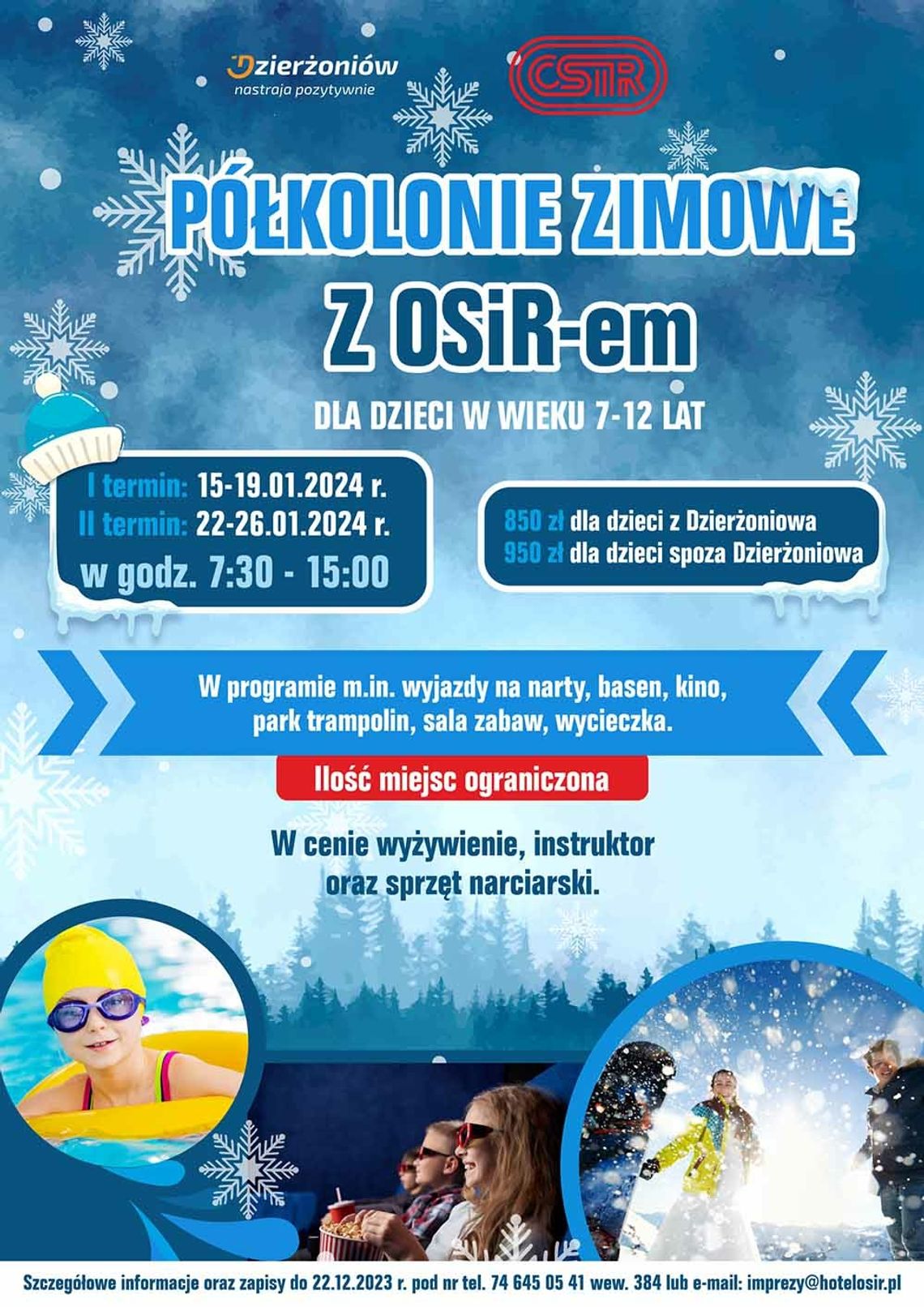 Ferie zimowe z OSiR Dzierżoniów!