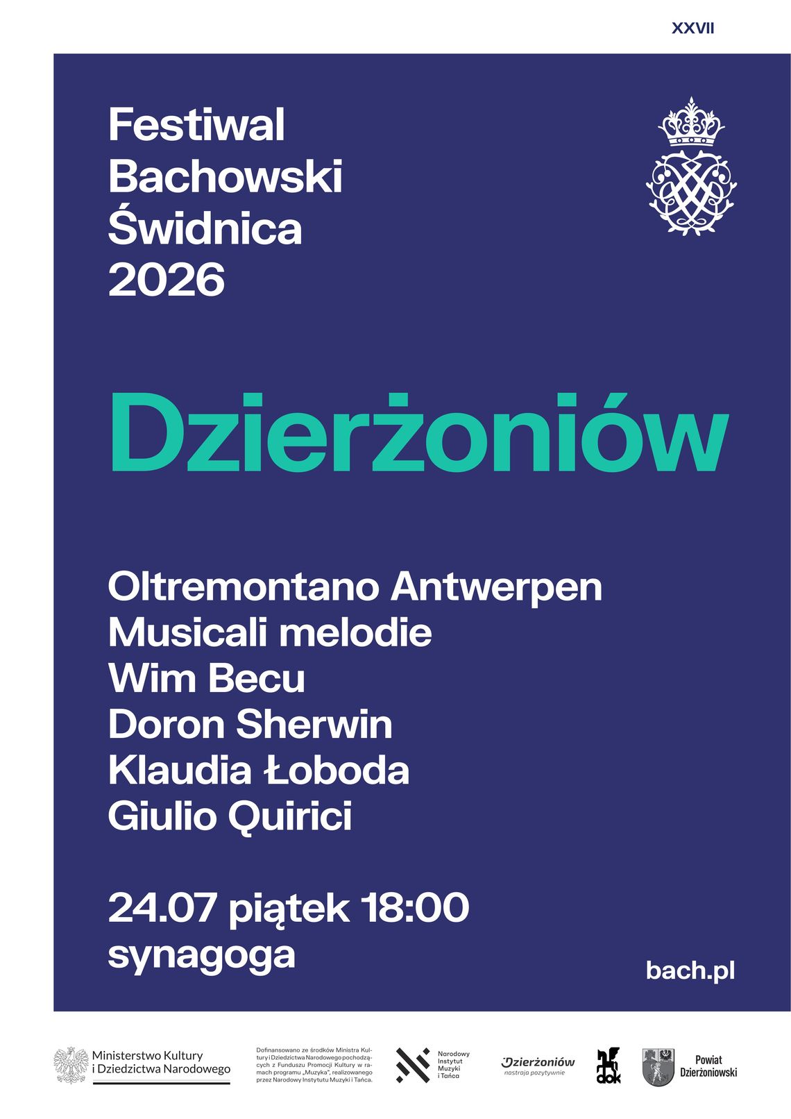 FESTIWAL BACHOWSKI w Dzierżoniowie FESTIWAL BACHOWSKI w Dzierżoniowie