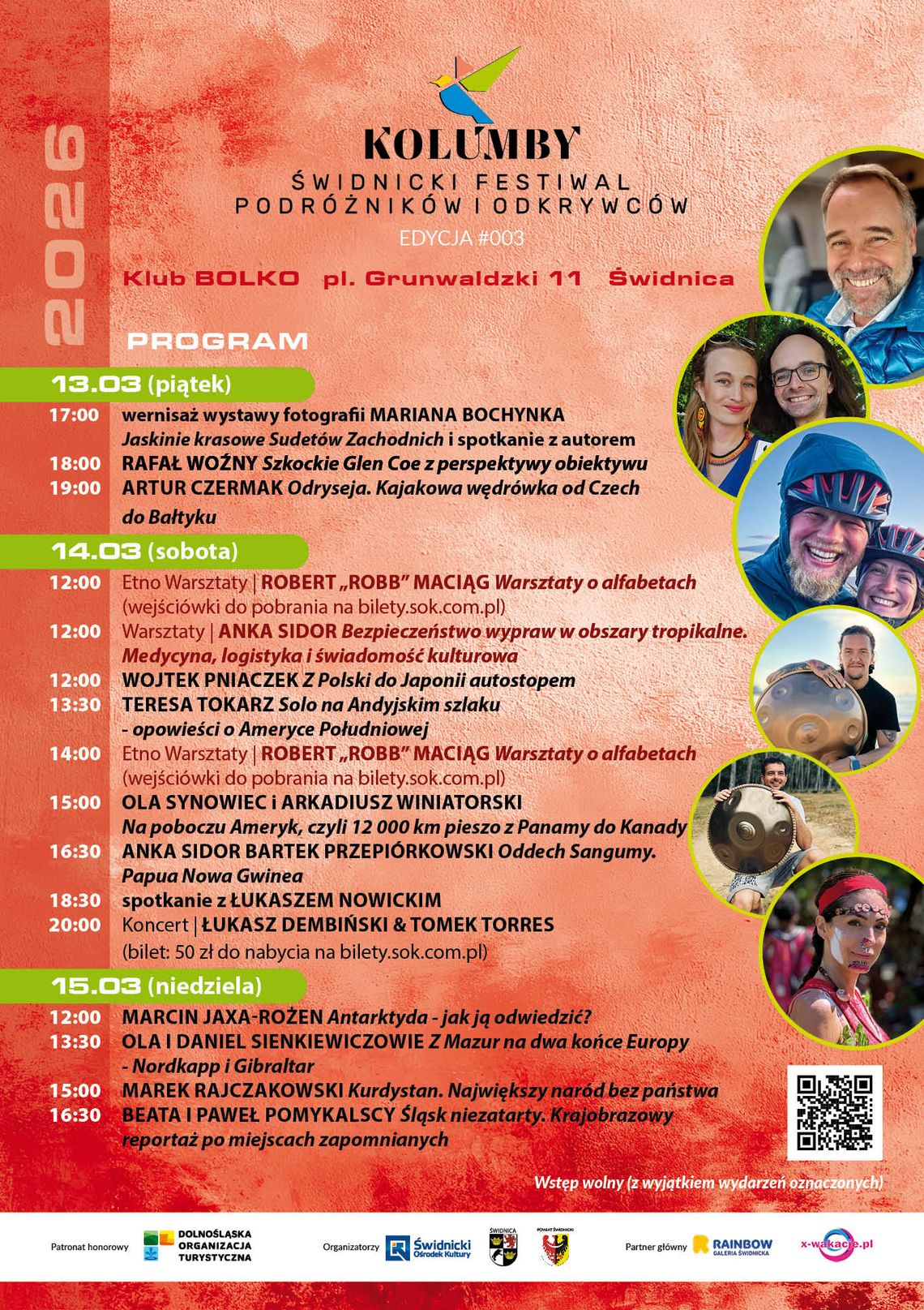 Festiwal Podróżników i Odkrywców KOLUMBY 2026 Festiwal Podróżników i Odkrywców KOLUMBY 2026