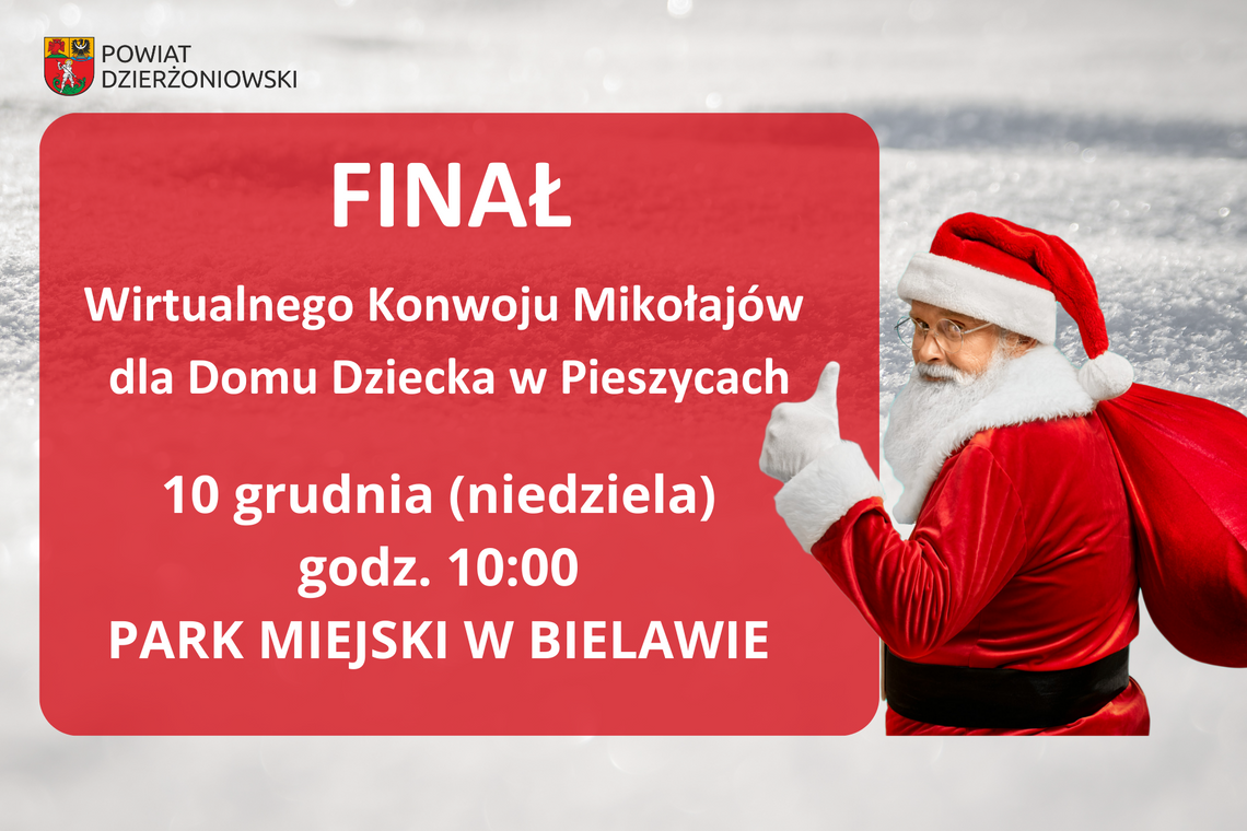 Finał Wirtualnego Konwoju Mikołajów dla Domu Dziecka w Pieszycach