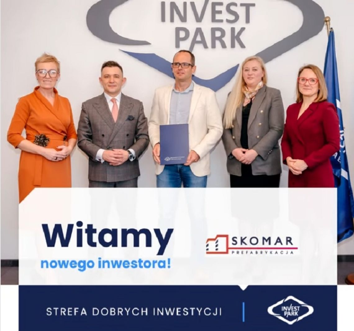 Firma Skomar Developer wchodzi do WSSE "INVEST-PARK". Zaoszczędzi 4,5 mln zł