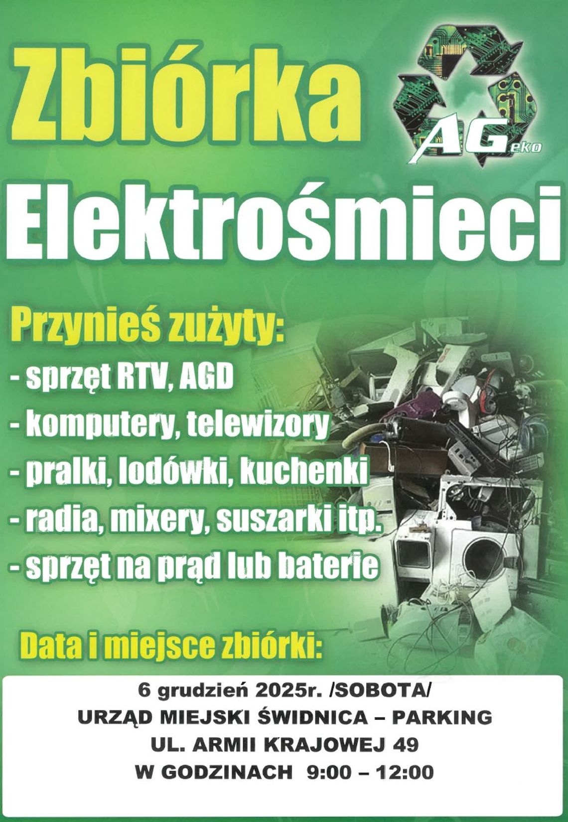 Grudniowa zbiórka elektrośmieci