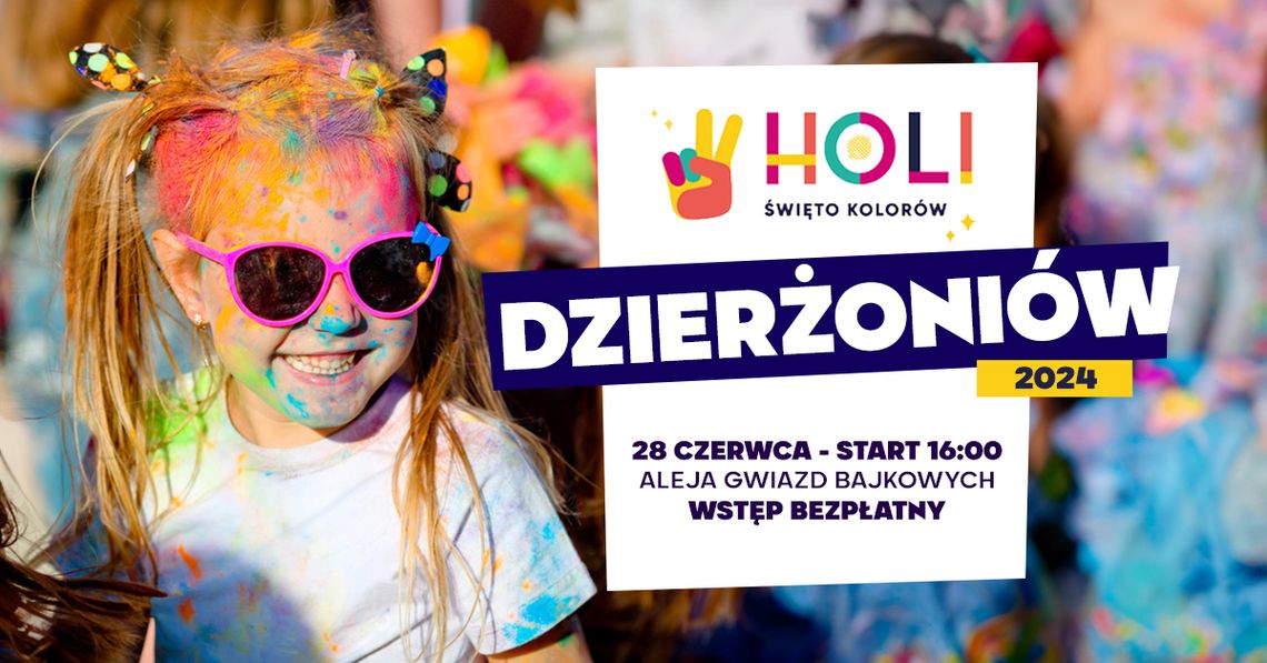 Holi Święto Kolorów – oficjalna trasa 2024 zawita do Dzierżoniowa