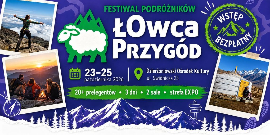 II Festiwal Podróżników „ŁOwca Przygód” II Festiwal Podróżników „ŁOwca Przygód”