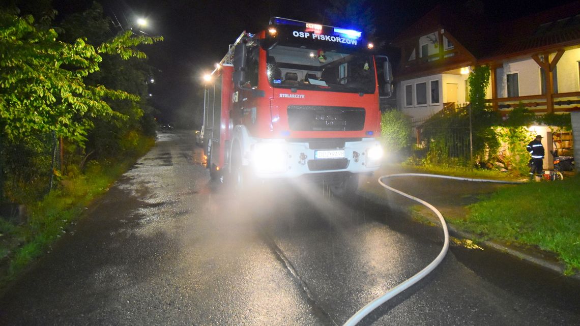 Interwencje strażaków po ulewie w powiecie dzierżoniowskim