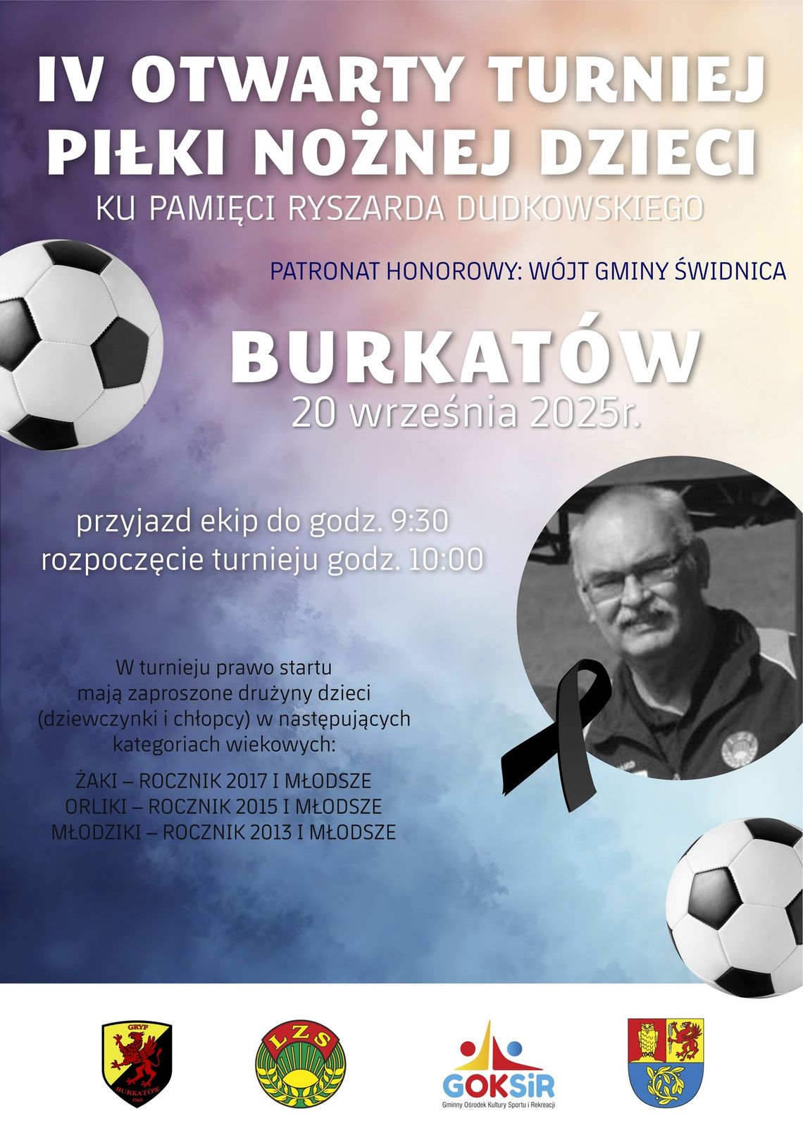 IV OTWARTY TURNIEJ PIŁKI NOŻNEJ DZIECI PAMIĘCI RYSZARDA DUDKOWSKIEGO