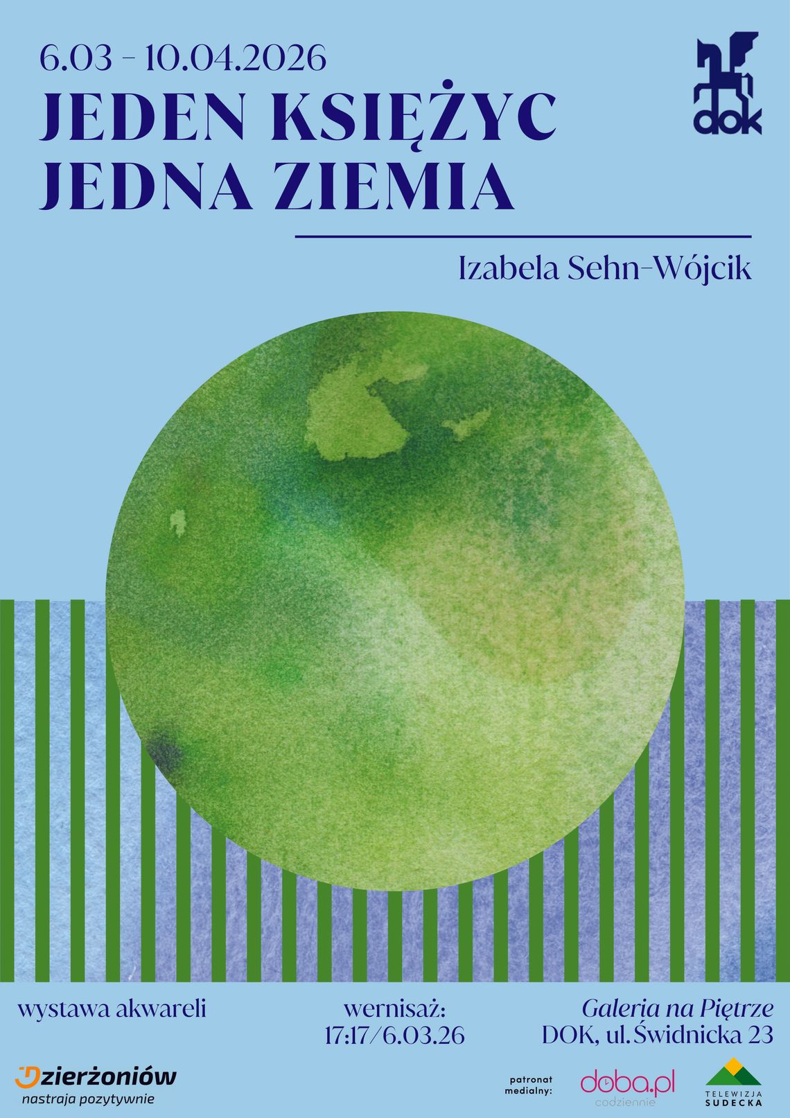 Jeden księżyc, jedna ziemia: Akwarele Izabeli Sehn-Wójcik