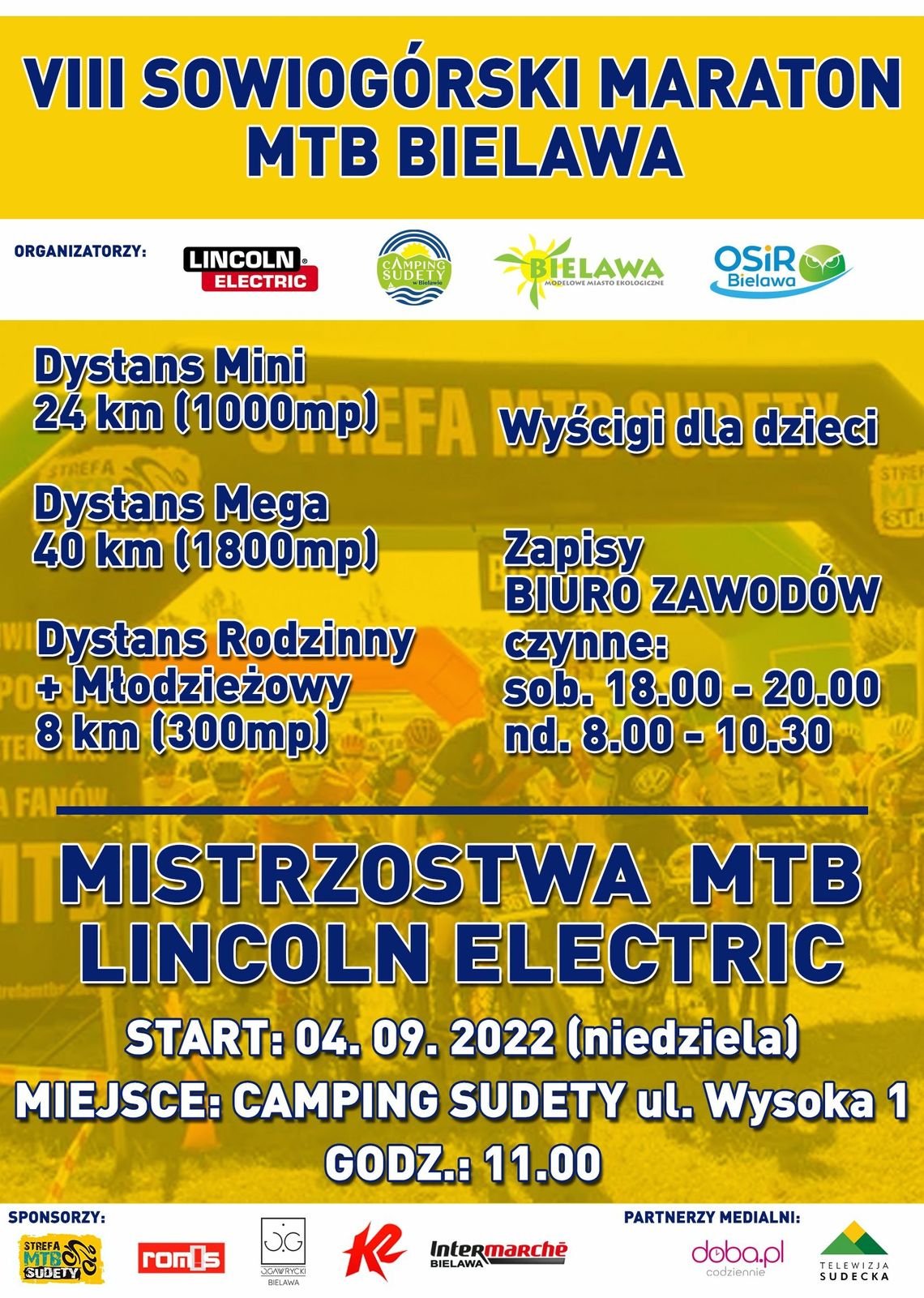 Już w najbliższą niedzielę VIII Sowiogórski Maraton Rowerowy Już w najbliższą niedzielę VIII Sowiogórski Maraton Rowerowy