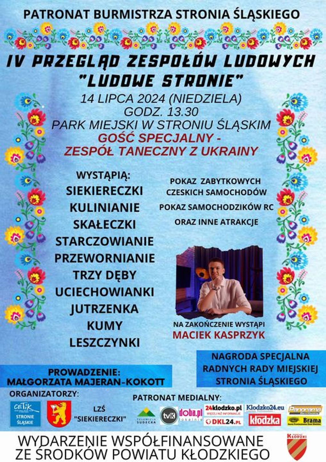 Już za 2 tygodnie zapraszamy na "LUDOWE STRONIE" - PRZEGLĄD ZESPOŁÓW LUDOWYCH W STRONIU ŚLĄSKIM