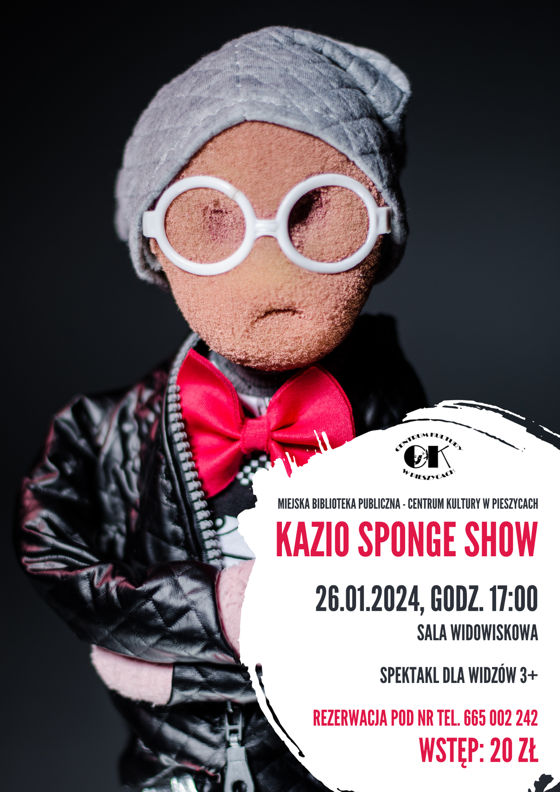 "Kazio Sponge Show" w wykonaniu Anny Makowskiej-Kowalczyk z Wrocławskiego Teatru Lalek