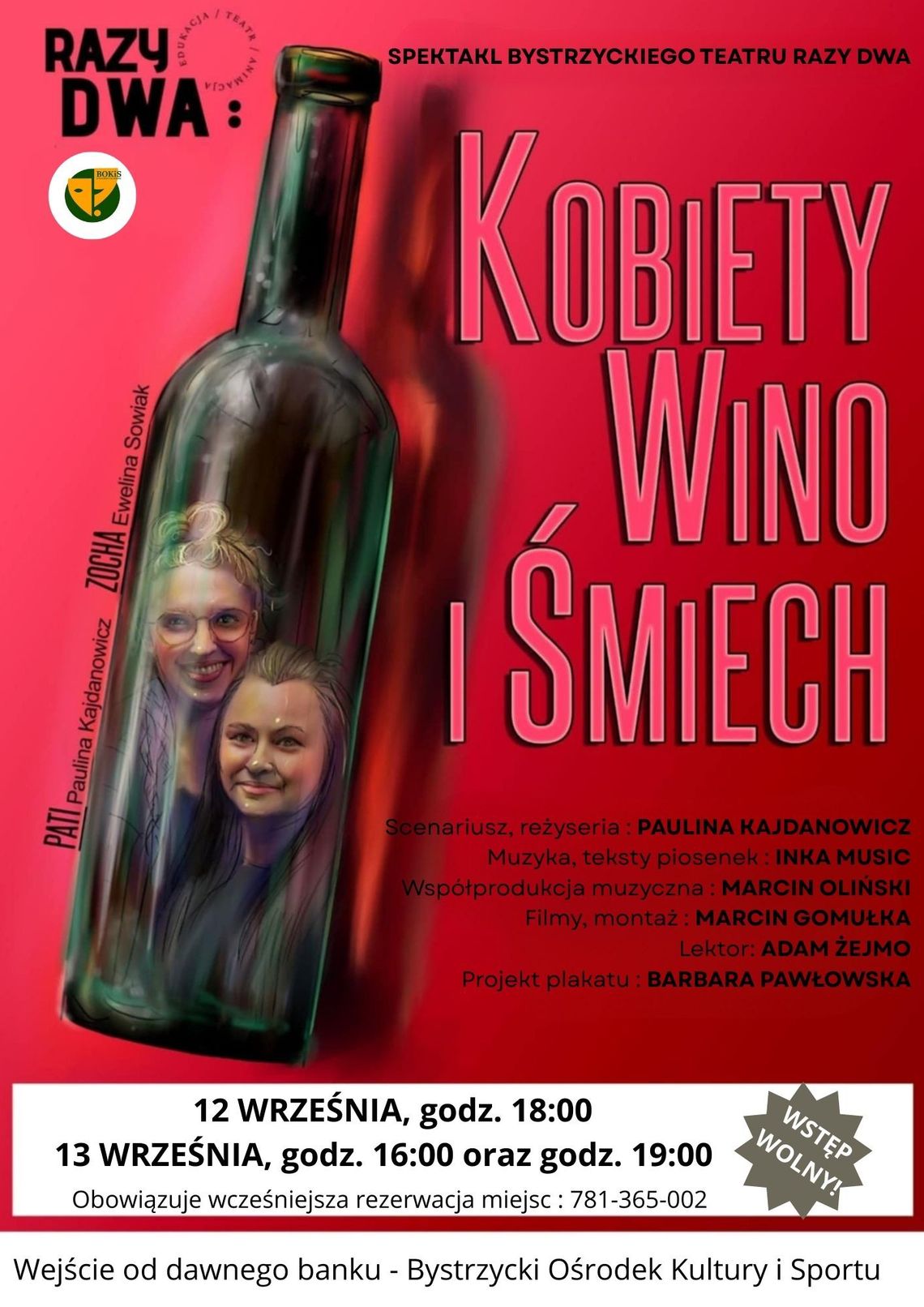 Kobiety, wino i śmiech – spektakl, który podbił Bystrzycę!