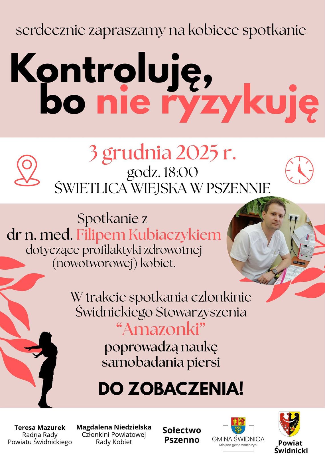 „KONTROLUJĘ, BO NIE RYZYKUJĘ!” – WYJĄTKOWE SPOTKANIE DLA KOBIET POŚWIĘCONE PROFILAKTYCE NOWOTWOROWEJ