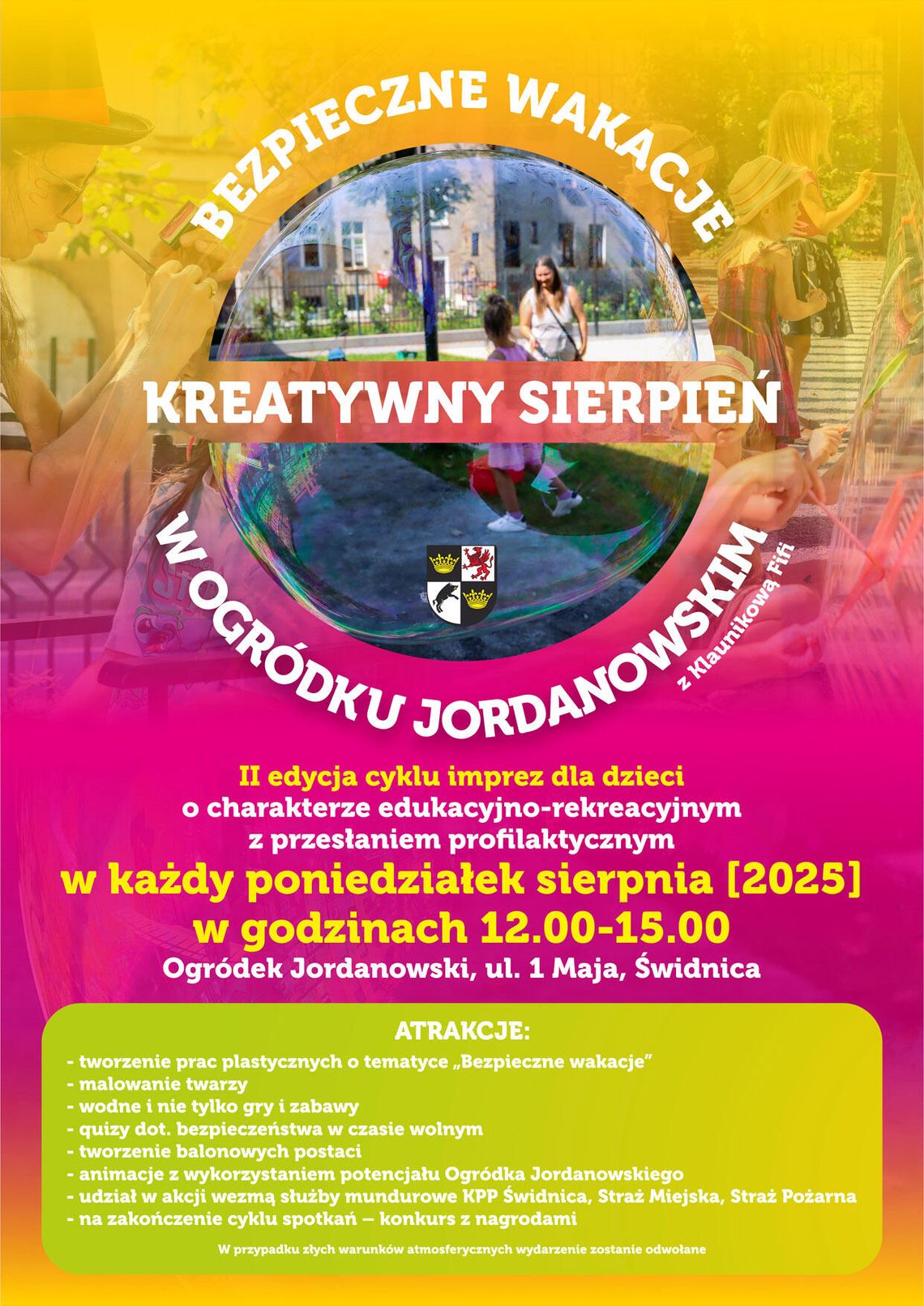 Kreatywny sierpień w Ogródku Jordanowskim Kreatywny sierpień w Ogródku Jordanowskim