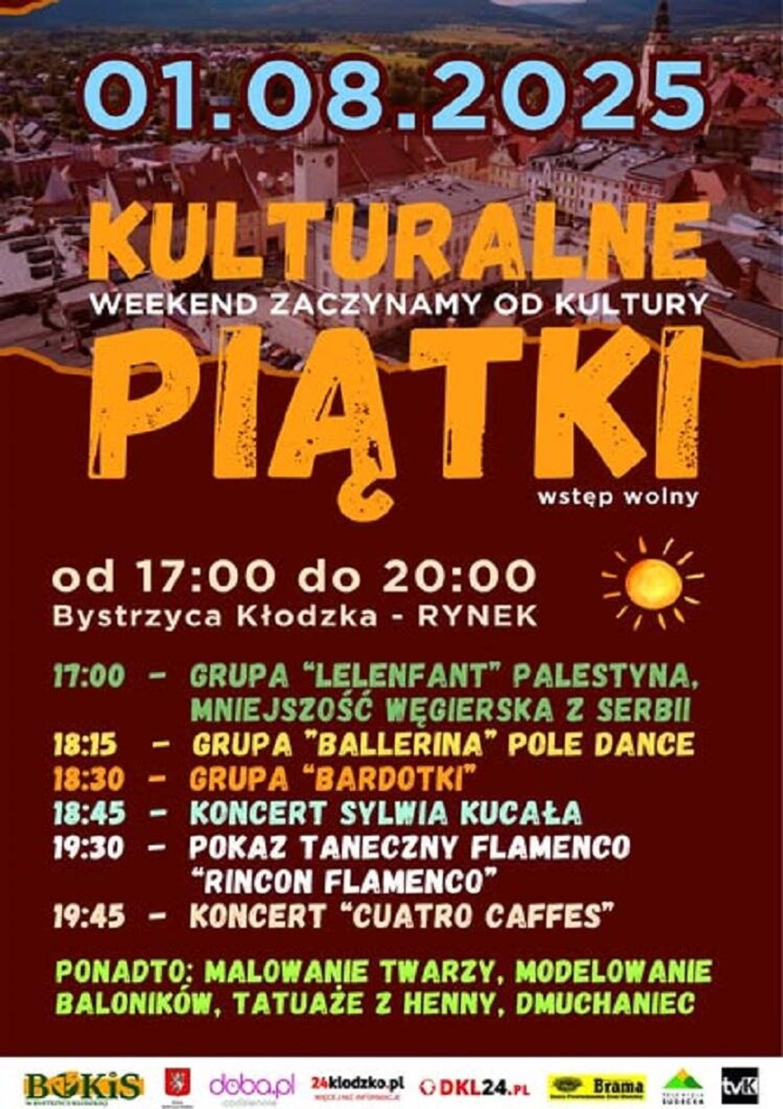 Kulturalne Piątki w Bystrzycy Kłodzkiej Kulturalne Piątki w Bystrzycy Kłodzkiej