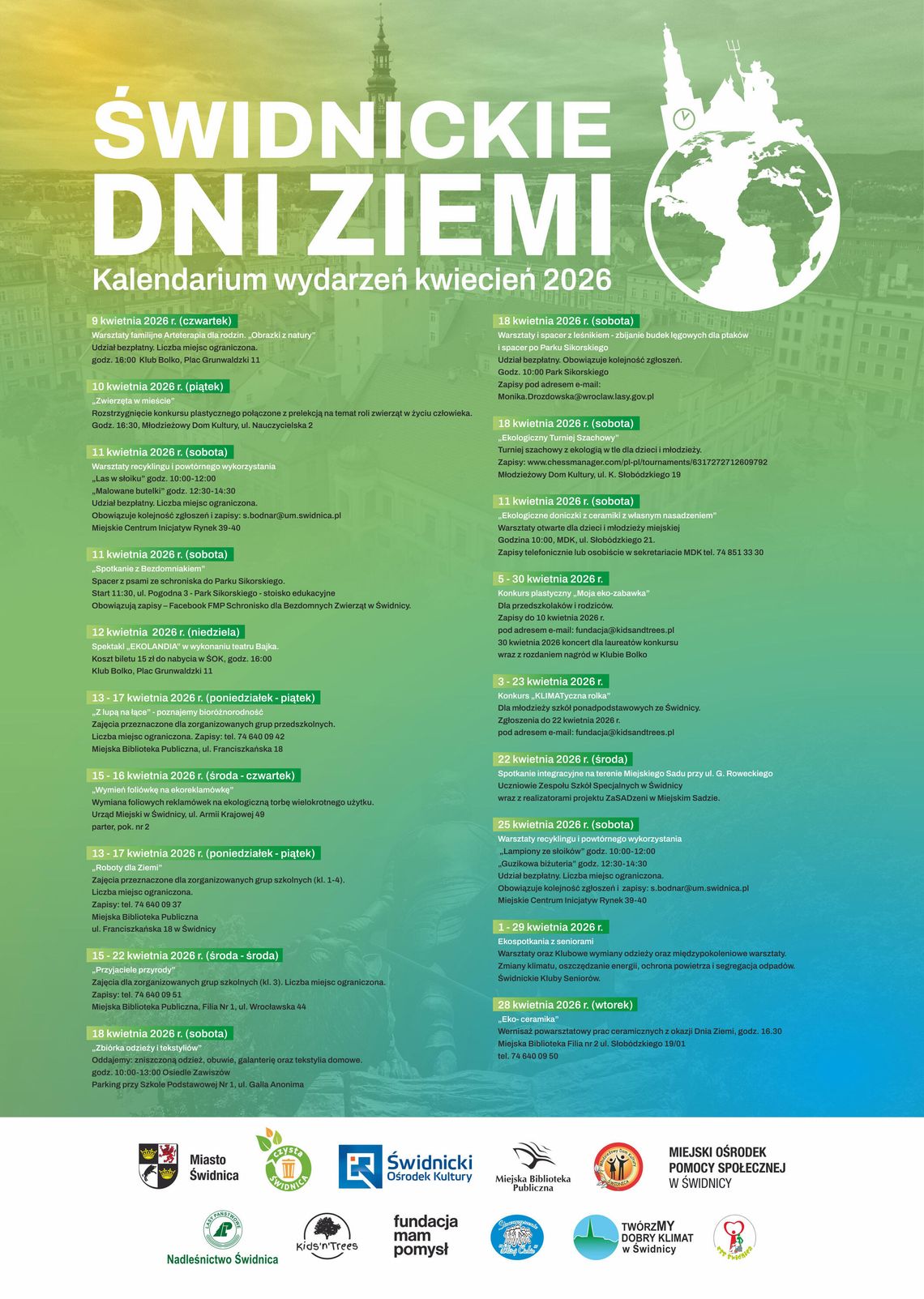 Kwiecień pod znakiem ekologii - Świdnickie Dni Ziemi 2026