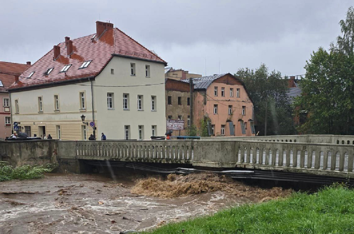 Lądek Zdrój pod wodą