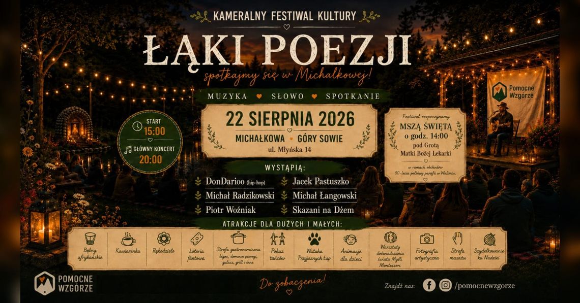 Łąki Poezji - Kameralny Festiwal Kultury - III edycja Łąki Poezji - Kameralny Festiwal Kultury - III edycja